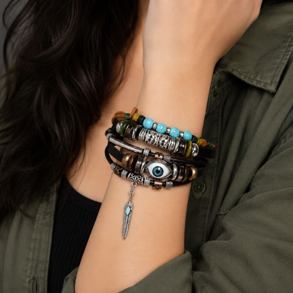 Evil Eye Multi-Layer Bracelet