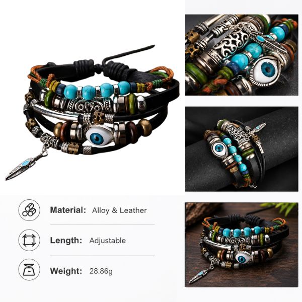 Evil Eye Multi-Layer Bracelet