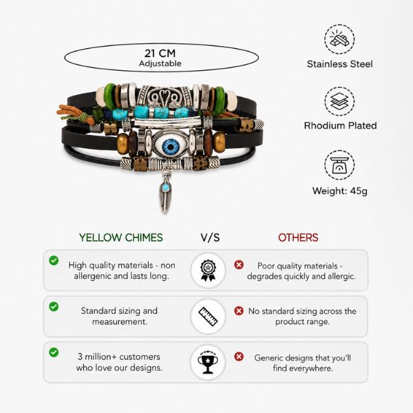 Evil Eye Multi-Layer Bracelet