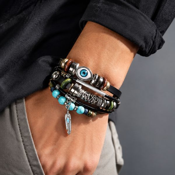 Evil Eye Multi-Layer Bracelet